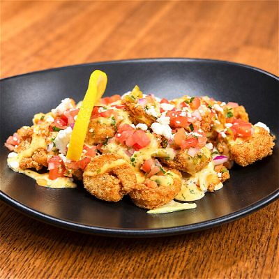 Fried shrimp dish